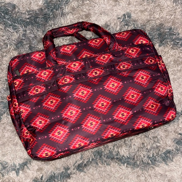 Lug x Mary DeAngelis Classic Duffel w/ Crossbody Strap-Drifter~Honeycomb Multi - Picture 6 of 12